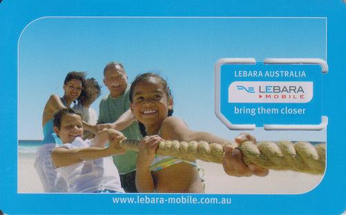 Lebara AU sim card $10 credit